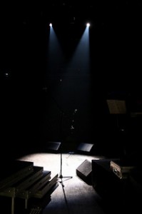 Empty Stage with Spotlight