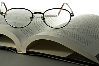Glasses on Book