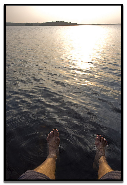 Feet in Water